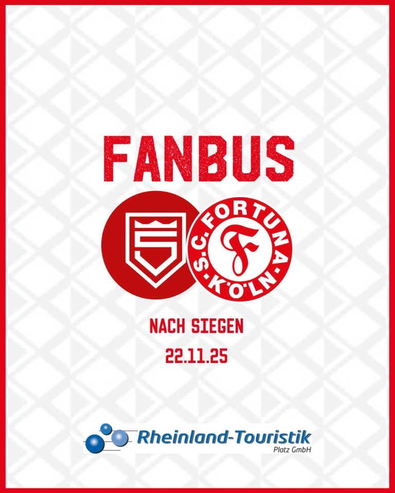 Fanbus-Ticket: Sportfreunde Siegen vs. SC Fortuna Köln